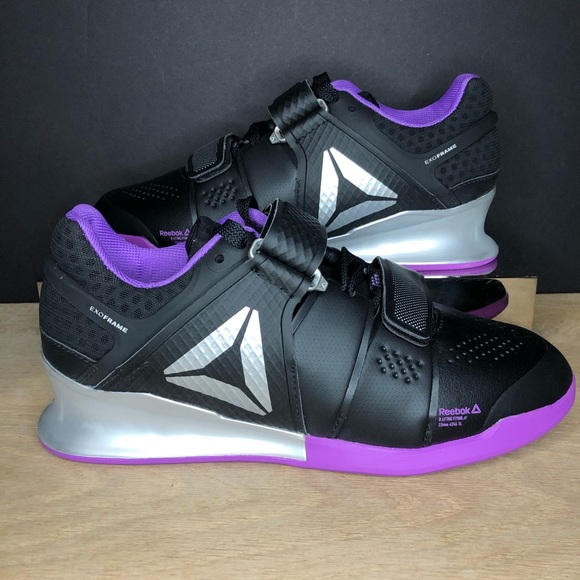purple weightlifting shoes